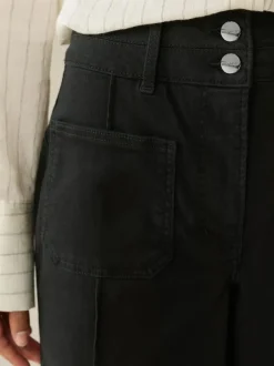 Next Slim Lift and Shape Wide Leg Jeans Black Sale