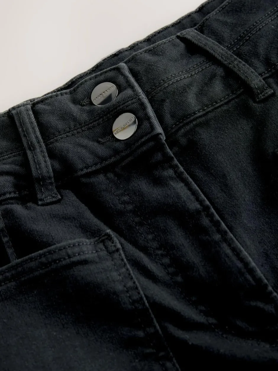 Next Slim Lift and Shape Wide Leg Jeans Black Sale