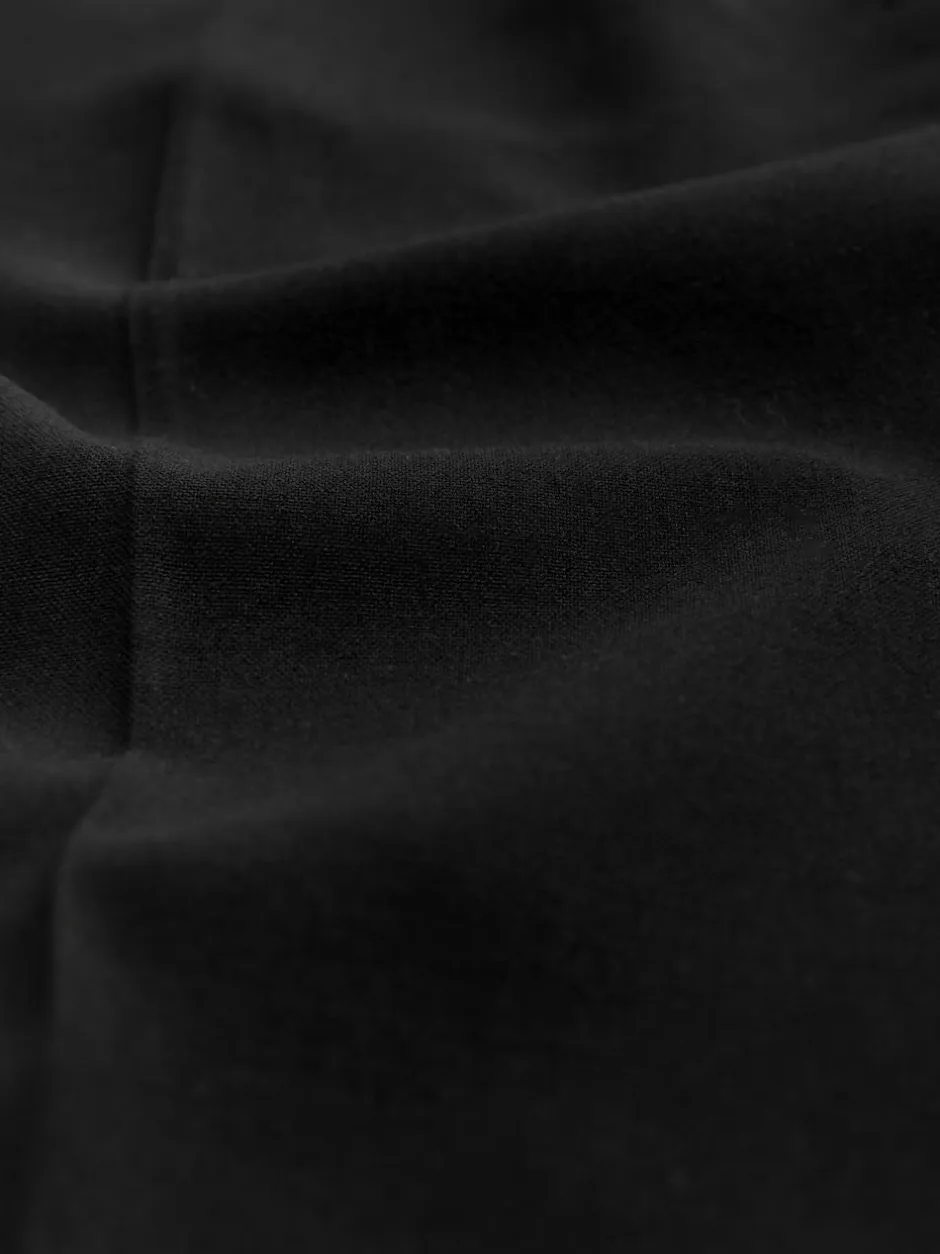 Next Slim Tailored Trousers With Wool Black New