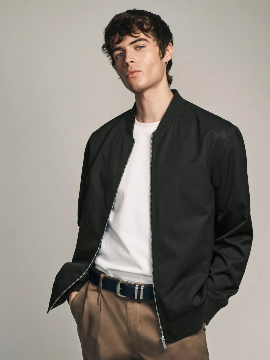 Next Black Smart Bomber Jacket Outlet