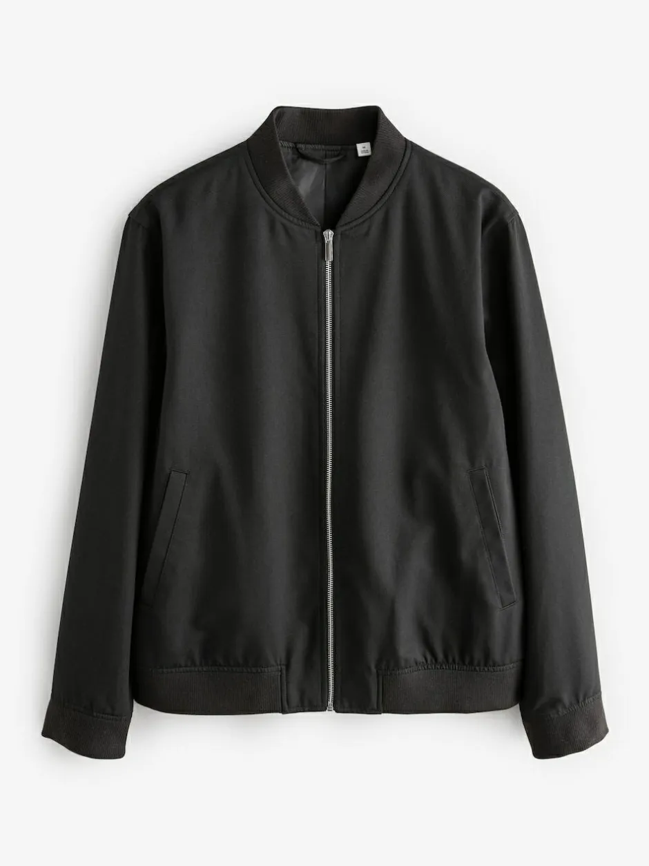 Next Black Smart Bomber Jacket Outlet