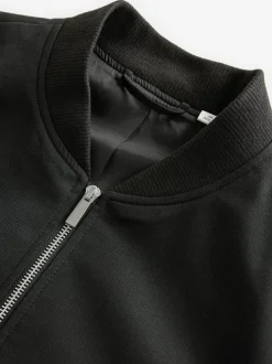 Next Black Smart Bomber Jacket Outlet