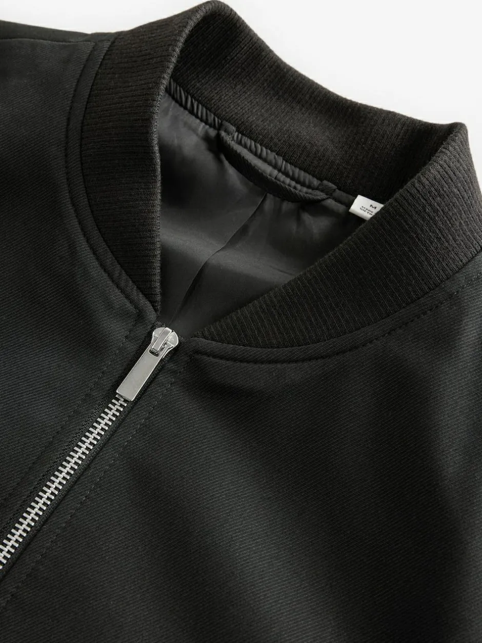 Next Black Smart Bomber Jacket Outlet