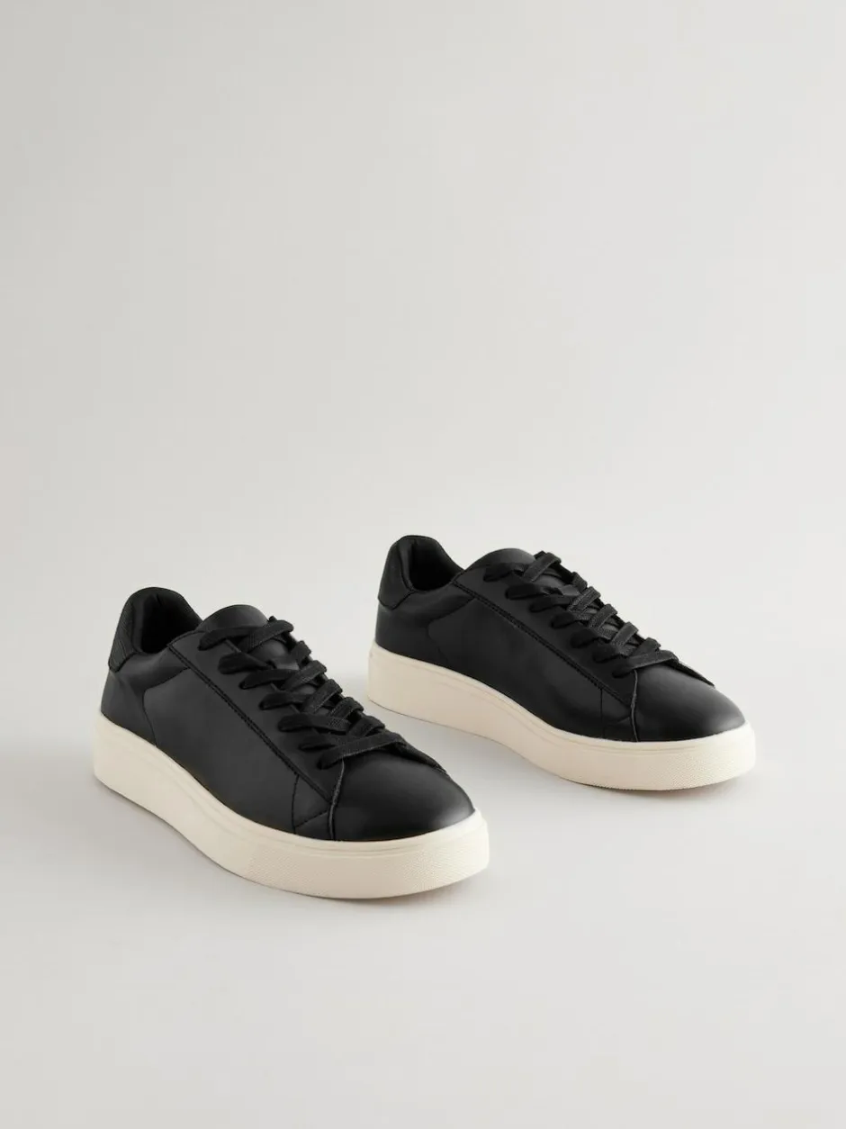 Next Smart Casual Longline Trainers Black Outlet