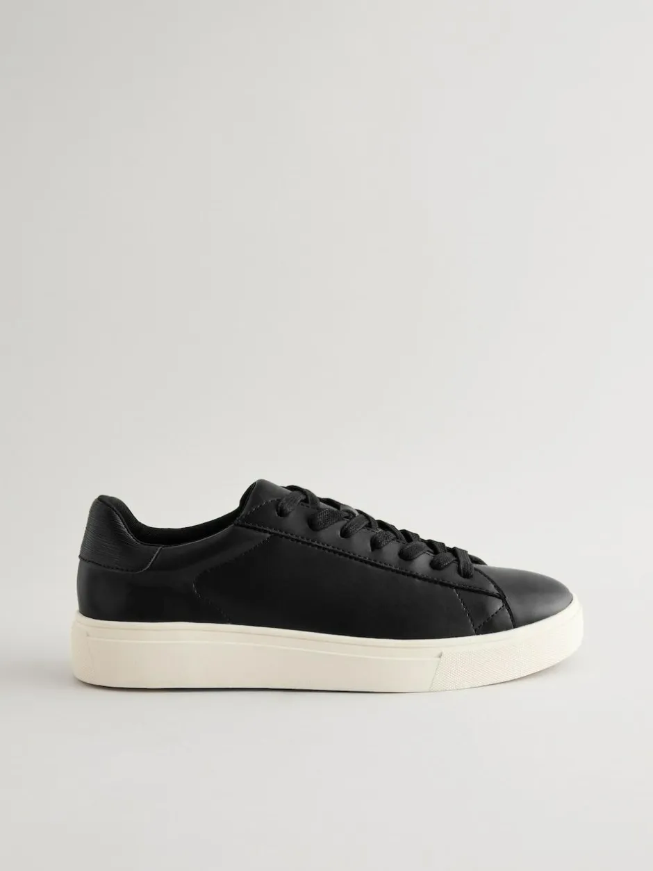 Next Smart Casual Longline Trainers Black Outlet