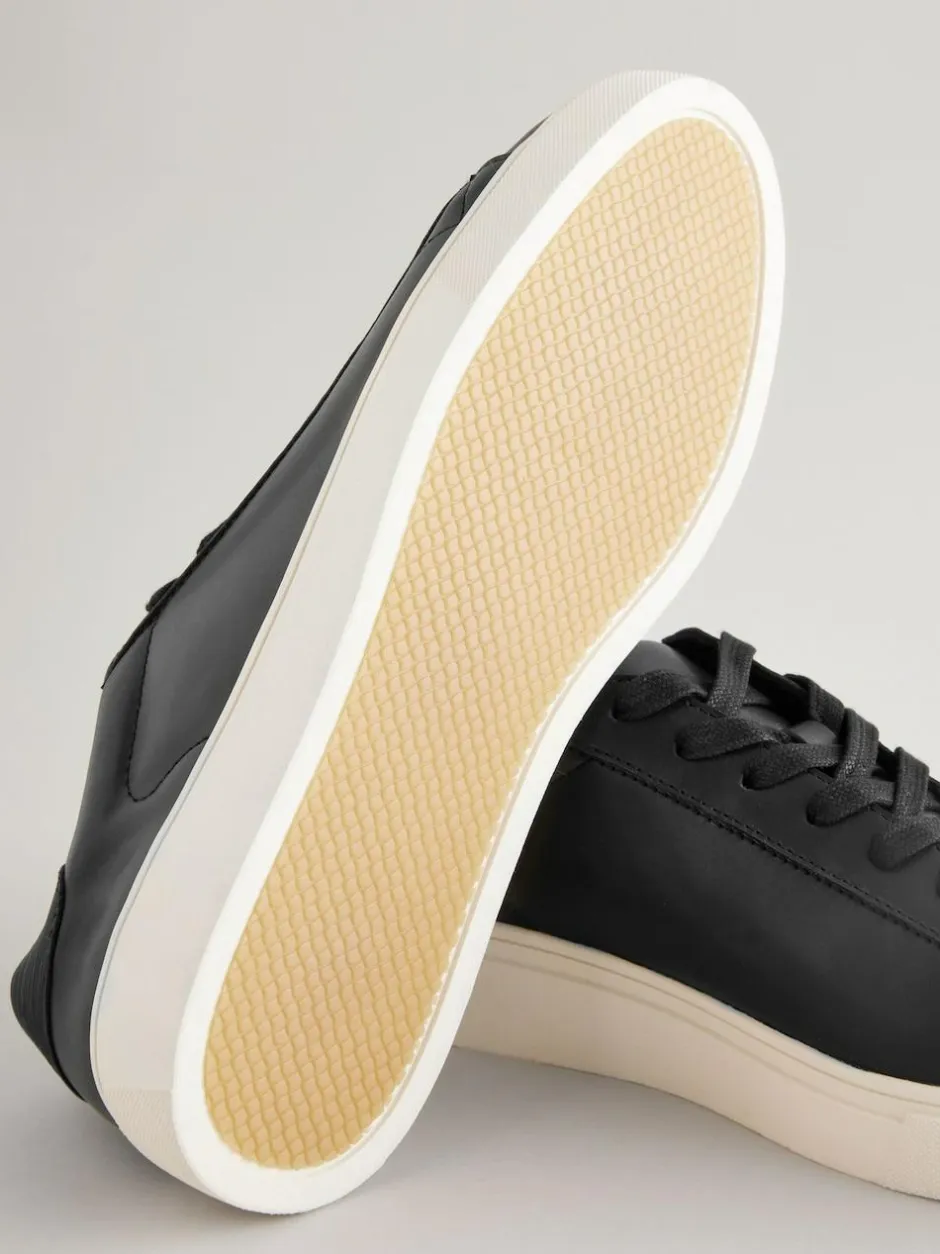 Next Smart Casual Longline Trainers Black Outlet