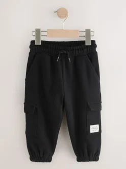 Next Soft Touch Jersey Utility Joggers (3mths-7yrs) Black Outlet