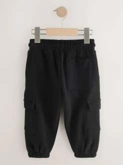 Next Soft Touch Jersey Utility Joggers (3mths-7yrs) Black Outlet