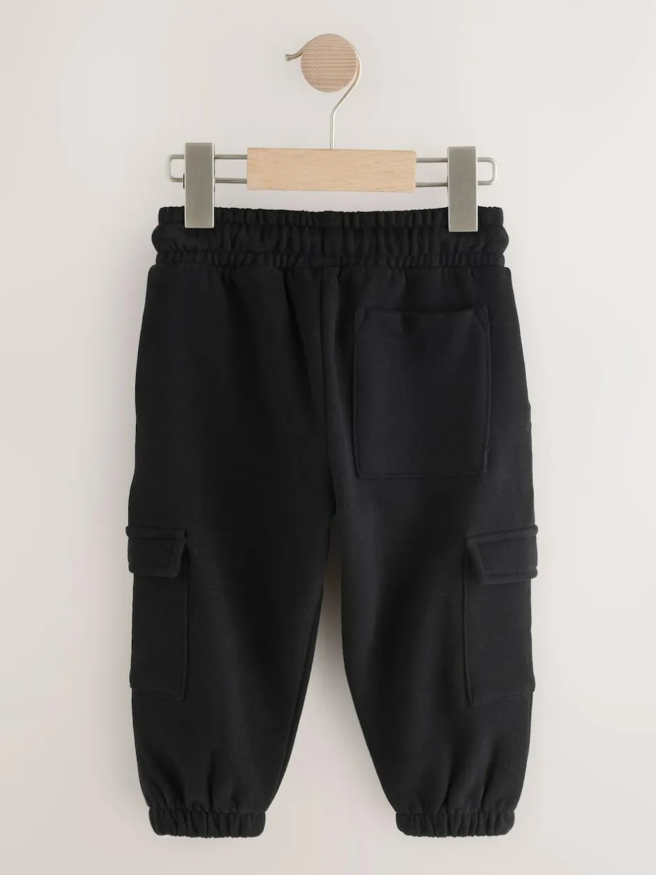 Next Soft Touch Jersey Utility Joggers (3mths-7yrs) Black Outlet