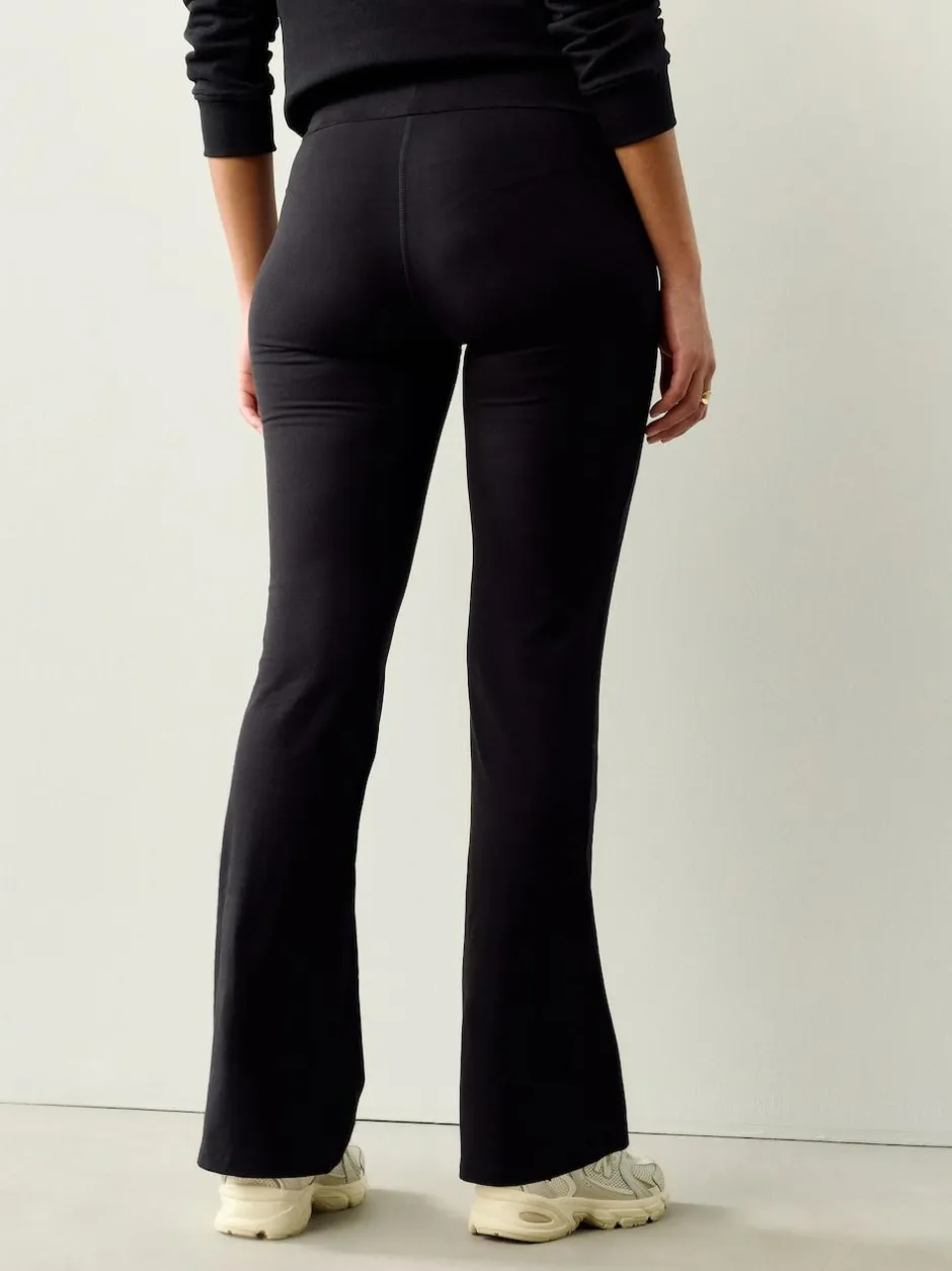 Next Soft Touch Rib Ruched Flare Leggings Black Online