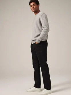 Next Black Solid Single Slim Fit Classic Stretch Jeans Sale