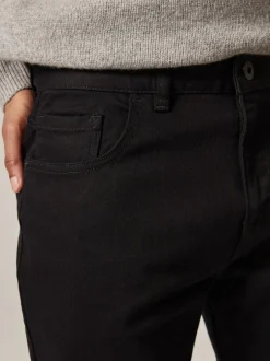 Next Black Solid Single Slim Fit Classic Stretch Jeans Sale
