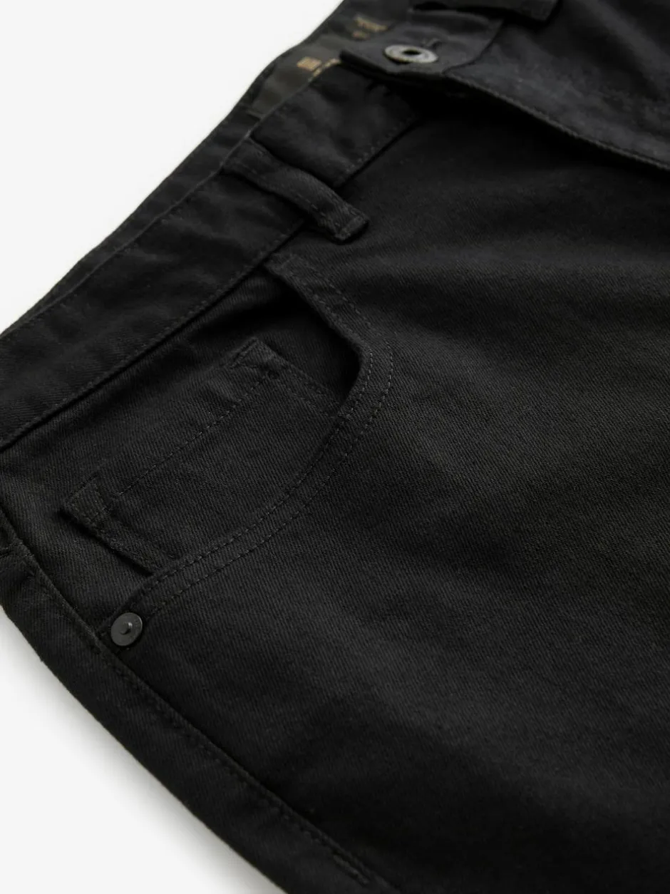 Next Black Solid Single Slim Fit Classic Stretch Jeans Sale