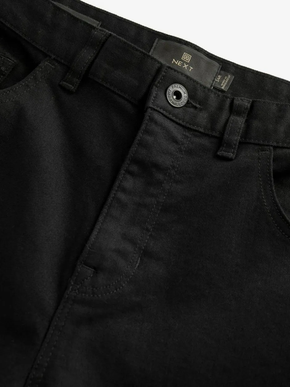 Next Black Solid Single Slim Fit Classic Stretch Jeans Sale