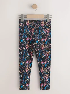 Next Black Splat Leggings (3-16yrs)