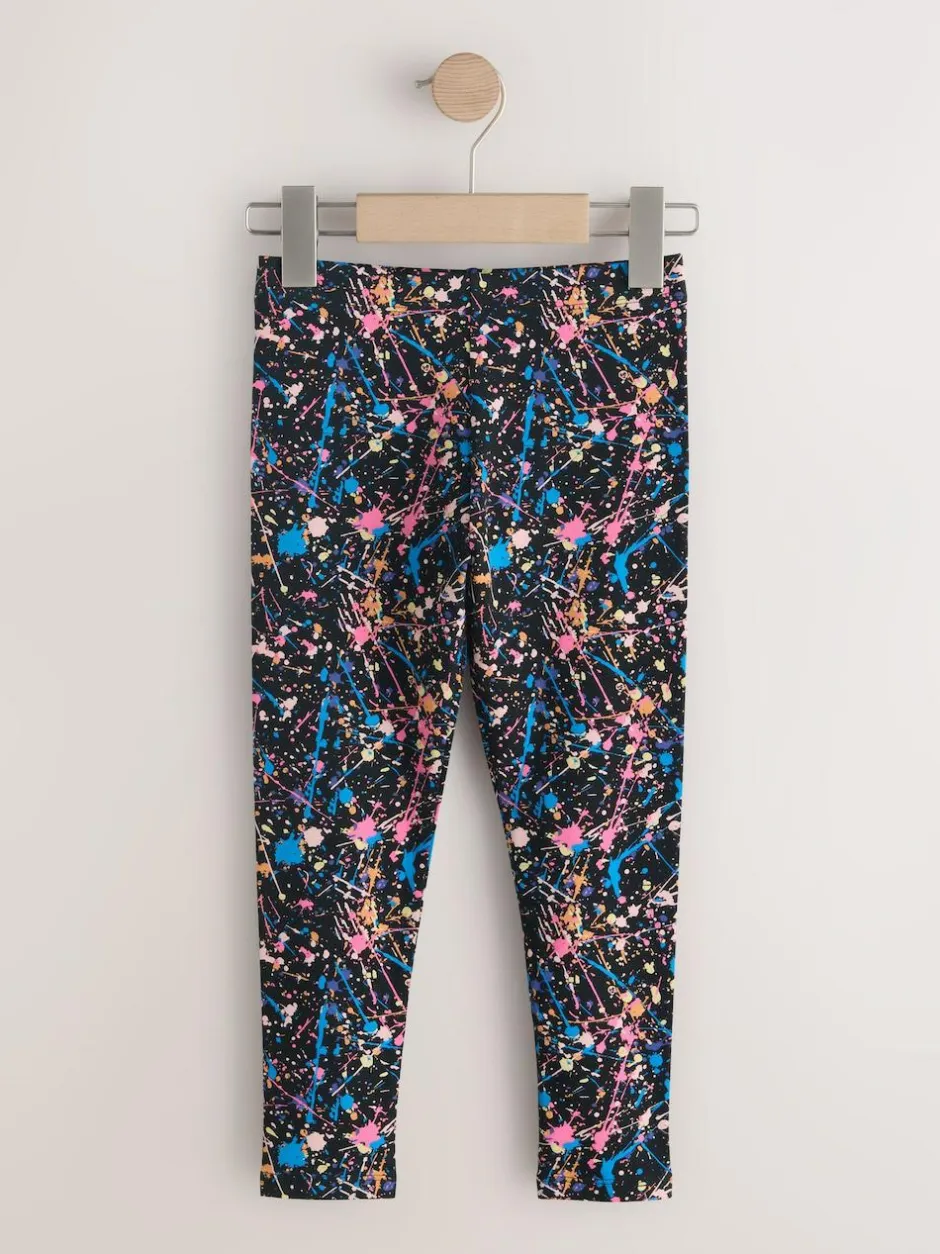 Next Black Splat Leggings (3-16yrs)
