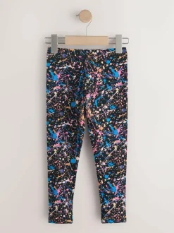 Next Black Splat Leggings (3-16yrs)