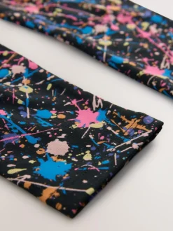 Next Black Splat Leggings (3-16yrs)