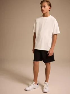 Next Sporty Fit Basic Shorts (3-16yrs) Black