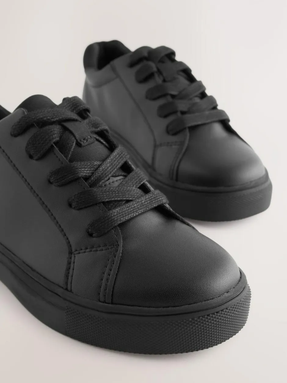 Next Black Standard Fit (F) Lace Up School Shoes Best
