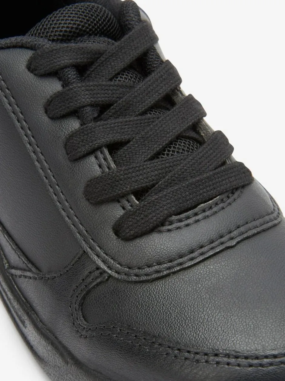 Next Black Standard Fit (F) Lace-Up School Trainers Outlet