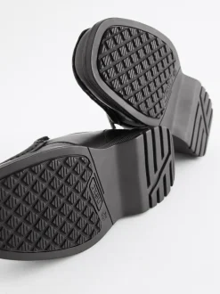 Next Black Standard Fit (F) School Leather Loafer Shoes Clearance