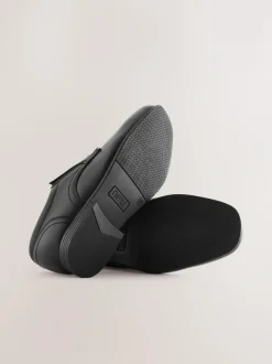 Next Black Standard Fit (F) School Leather Lace-Up Shoes Outlet