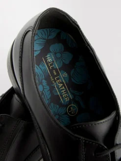 Next Black Standard Fit Leather Oxford Toecap Shoes Online