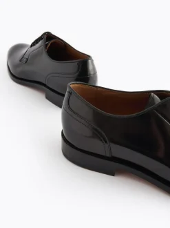 Next Standard Fit Signature Leather Sole Derby Shoes Black Sale