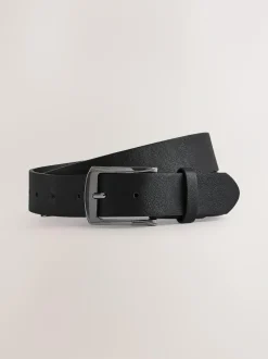Next Straight Fit Belted Soft Touch Chino Trousers Black Discount