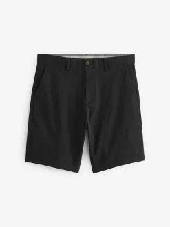 Next Black Straight Fit Stretch Chinos Shorts Hot