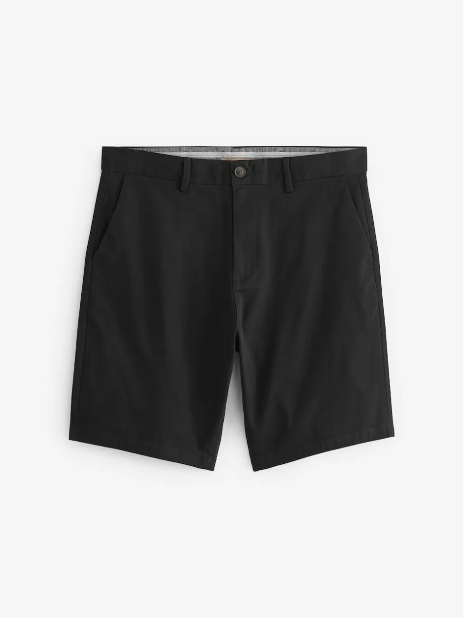 Next Black Straight Fit Stretch Chinos Shorts Hot