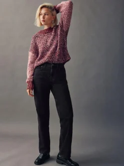 Next Straight Leg Jeans Black Sale