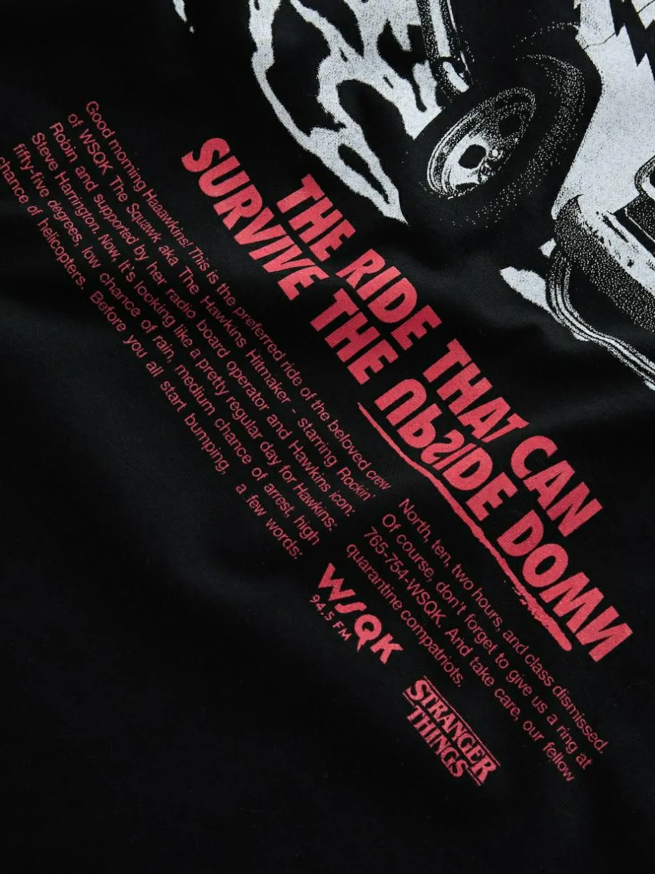 Next Black Stranger Things Graphic Print T-Shirt Discount