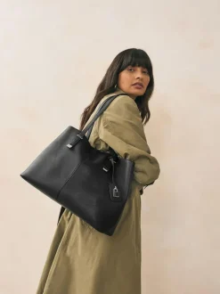 Next Black Structured Tote Bag Best