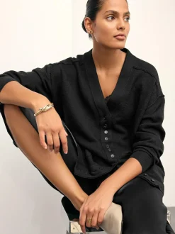 Next Black Supersoft V-Neck Cardigan With Pockets Best