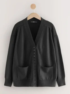 Next Black Supersoft V-Neck Cardigan With Pockets Best