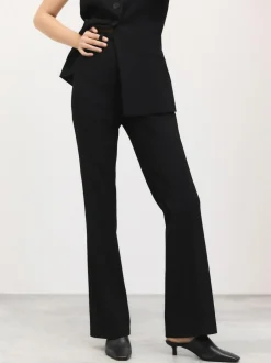 Next Tailored Bootcut Trousers With Wool Black
