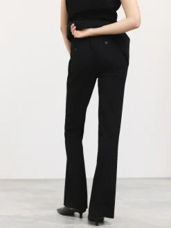 Next Tailored Bootcut Trousers With Wool Black