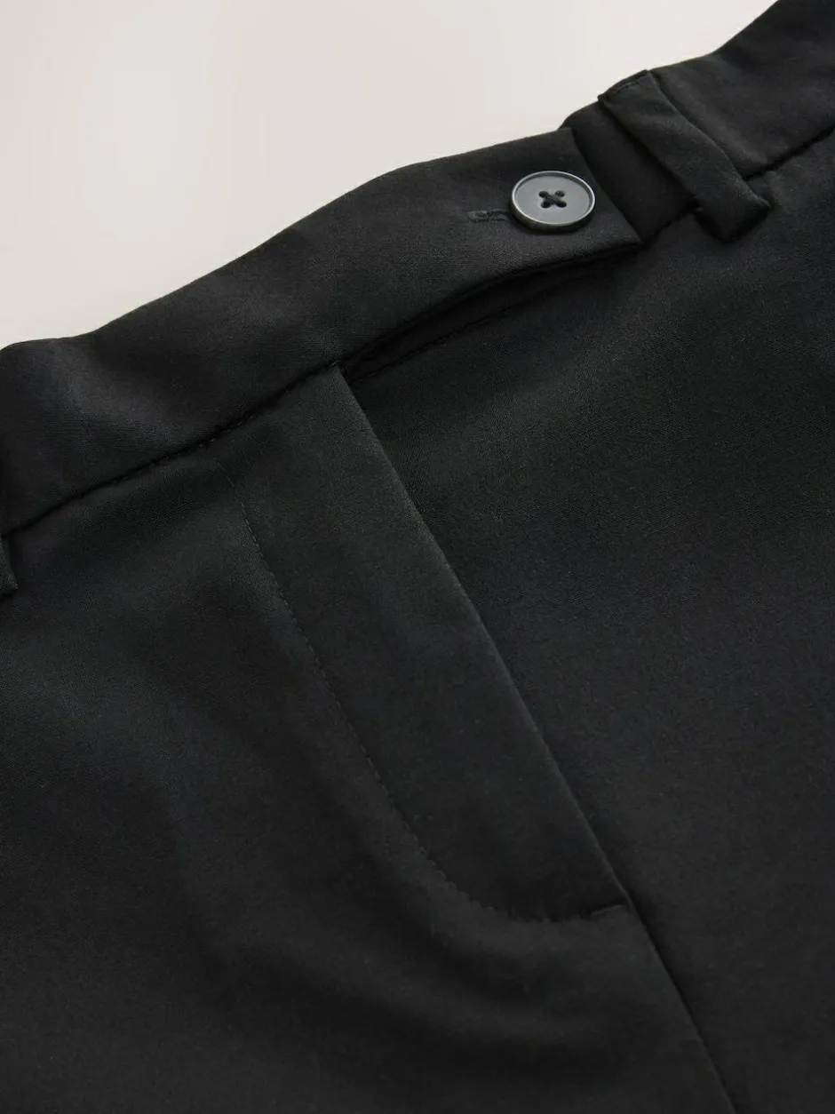Next Tailored Bootcut Trousers With Wool Black