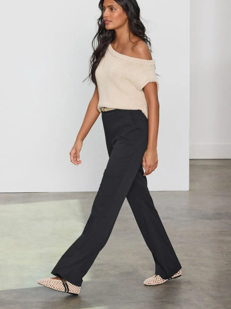 Next Black Tailored Bootcut Trousers Online