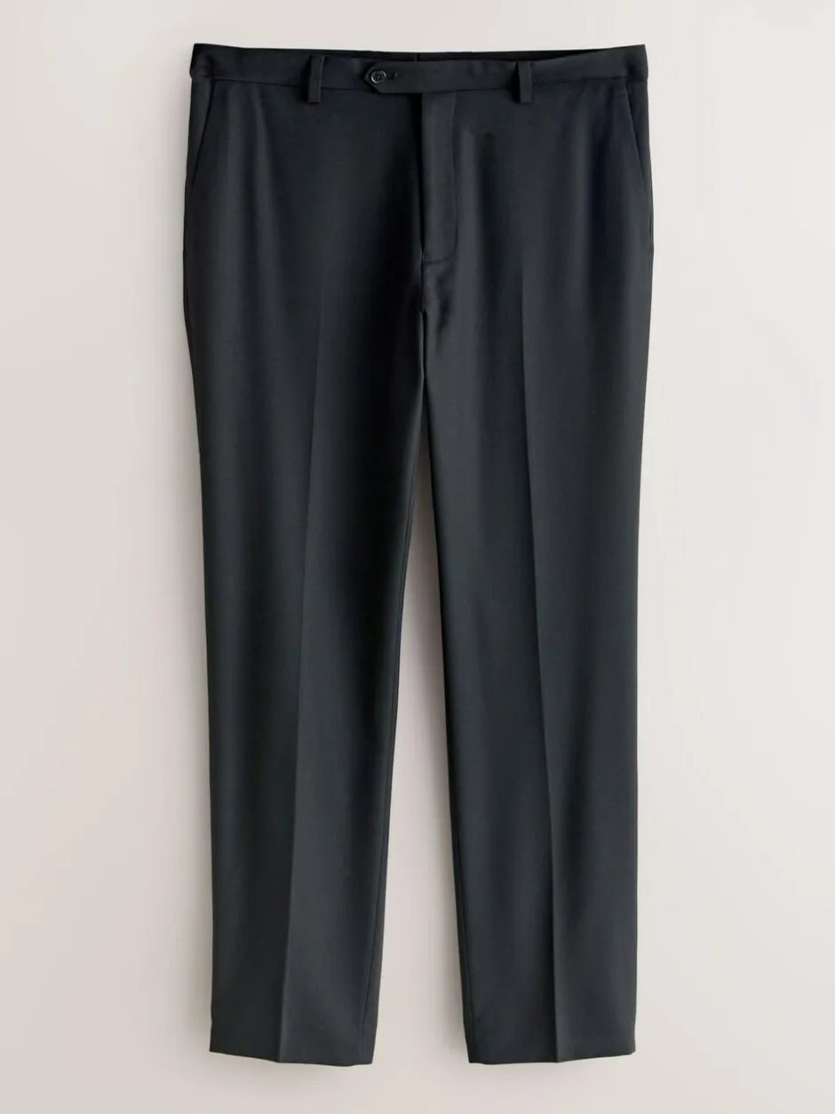 Next Tailored Fit Textured Suit Trousers Black Discount