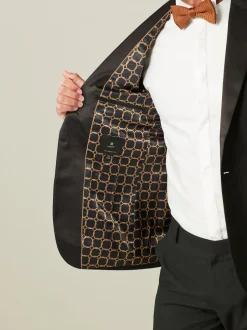 Next Black Tailored Fit Tuxedo Suit Jacket