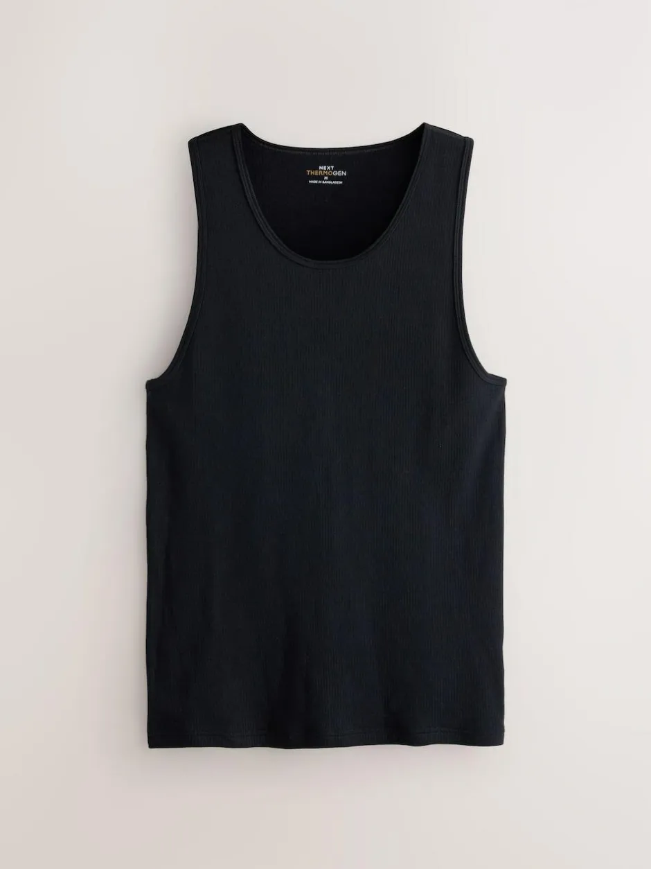 Next Thermogen Vests 2 Pack Black Outlet
