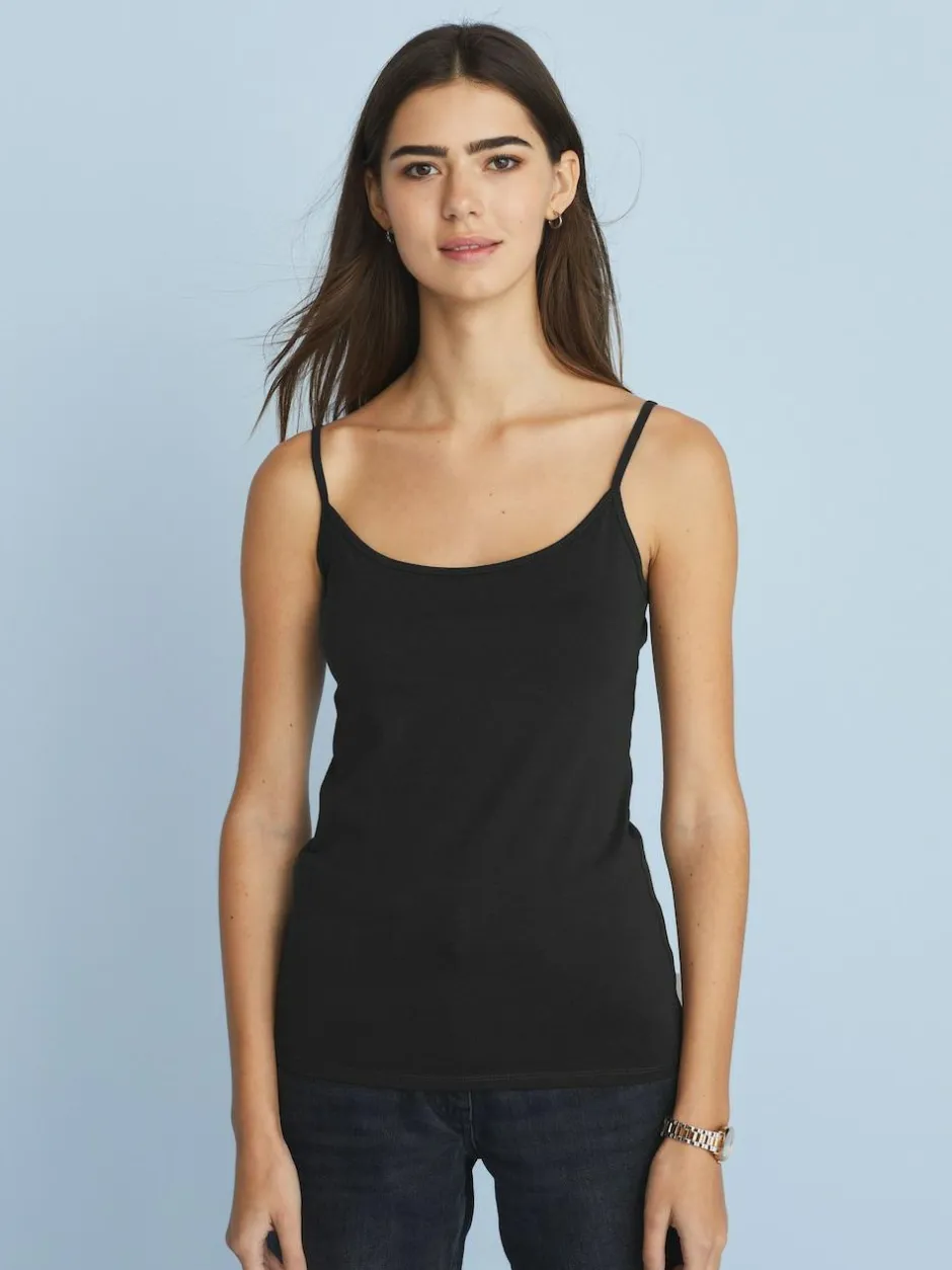 Next Black Thin Strap Vest Hot