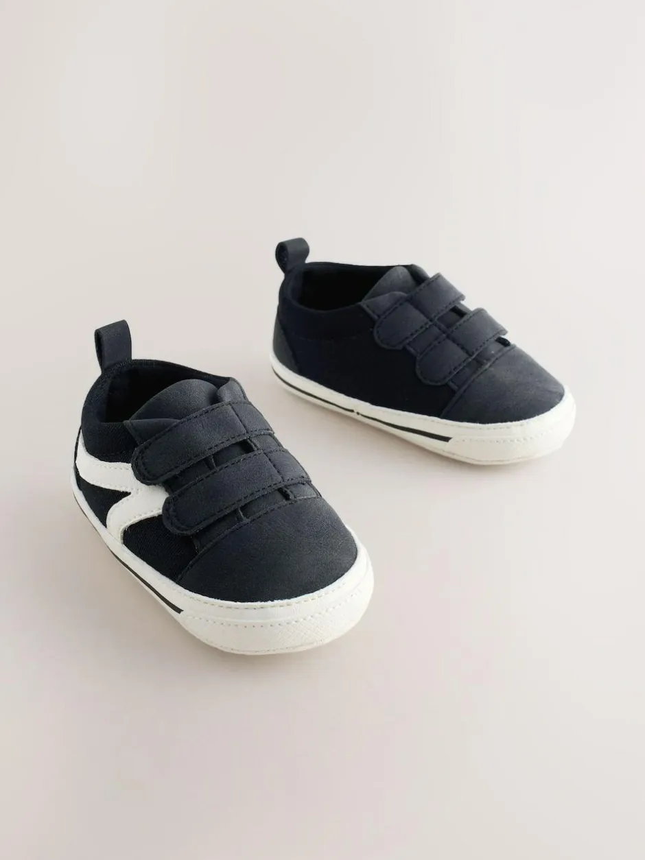 Next Touch Fastening Baby Trainers (0-2mths) Black
