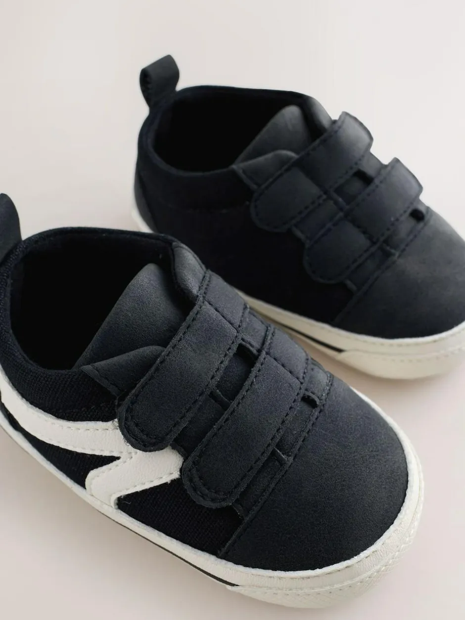 Next Touch Fastening Baby Trainers (0-2mths) Black