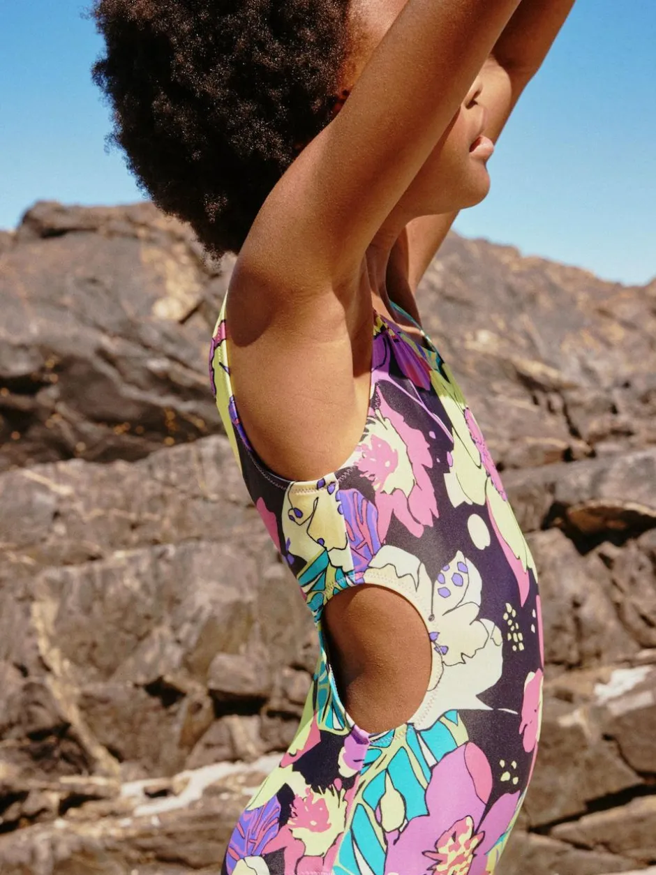 Next Cutout Swimsuit (3-16yrs) Black Tropical Sale