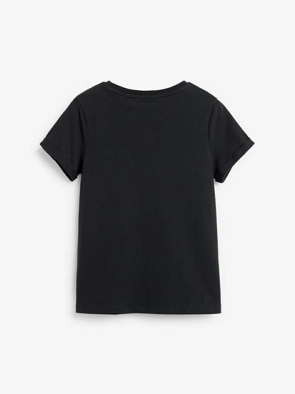Next Black T-Shirt (3-16yrs) Discount