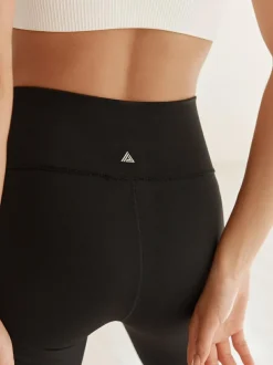 Next Black Tummy Control High Waisted Capri Length Sculpting Leggings Hot